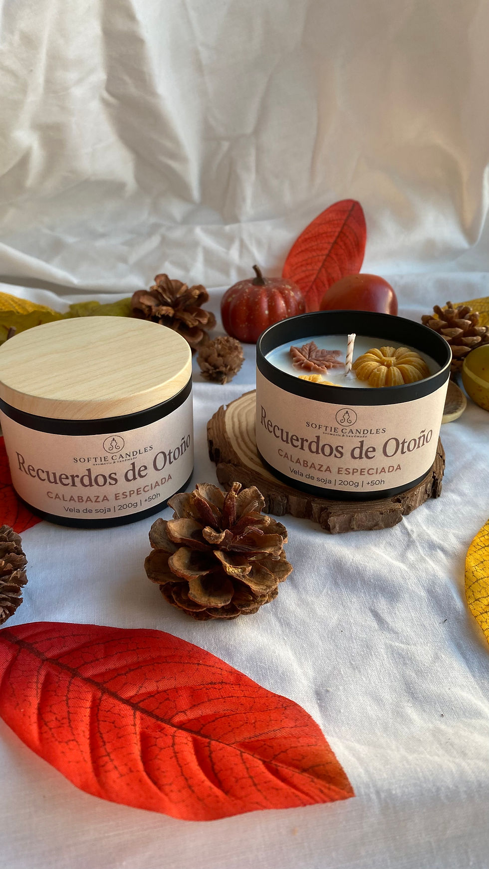 Miniatura: 🎃 Vela Recuerdos de Otoño · Calabaza especiada