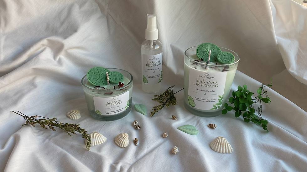 Miniatura: Vela aromática 🌿 Mañanas de Verano
