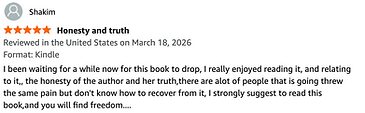 Image of feedback from Amazon for this book.