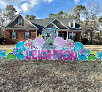 Personalized Happy Birthday Yard Sign Rental
