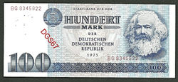 100 Deutsch Mark 1975 recto