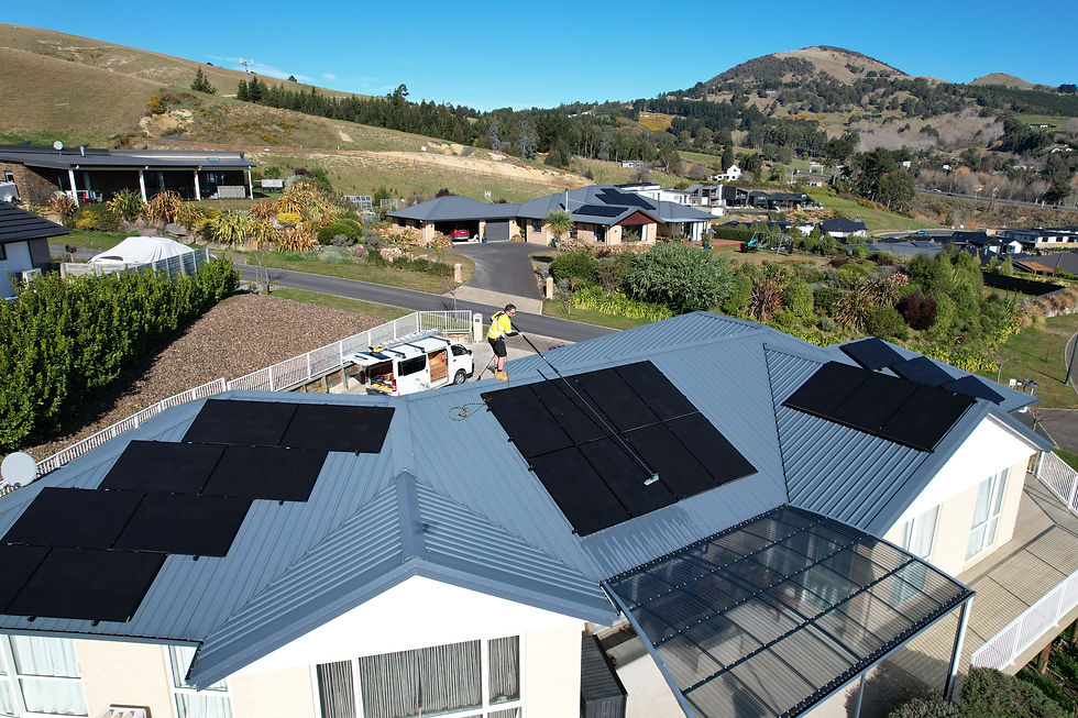 Solar panel cleaning, solar panel cleaning Dunedin, solar panel cleaning Mosgiel, Eco Solar Clean, solar panel cleaning Otago