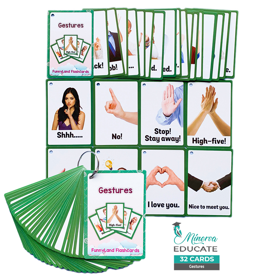 Gesture Flashcards - 26-card set