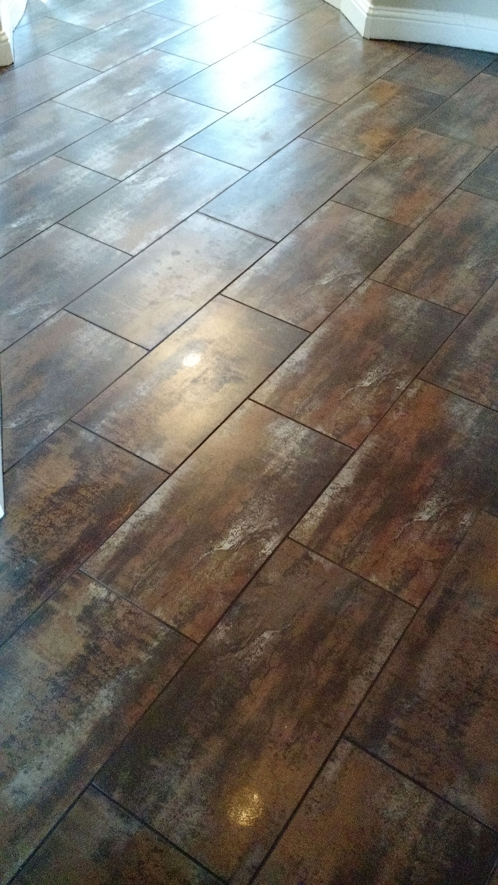 Glazed porcelain floors