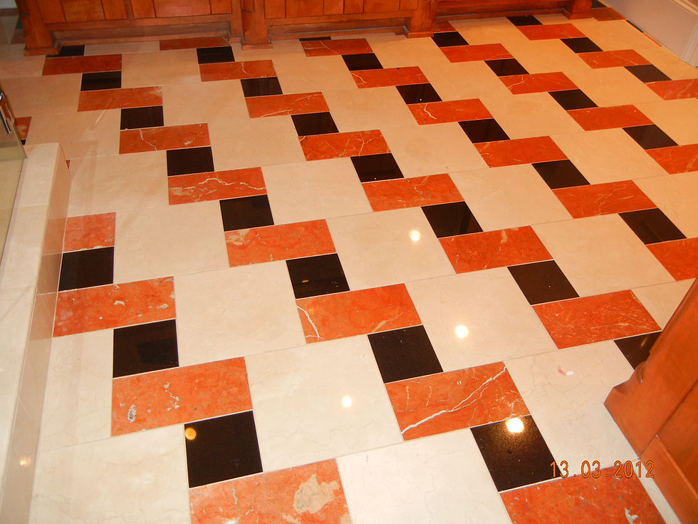 Marble floors