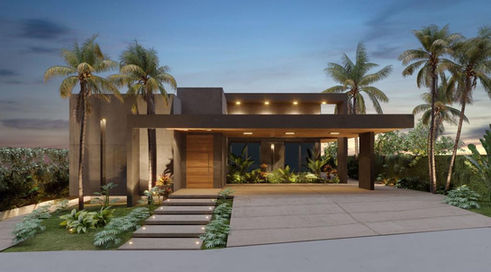 Projeto Arquitetônico residencial realizado para Cláudio e Bruna - Village das Palmeias. 2022 