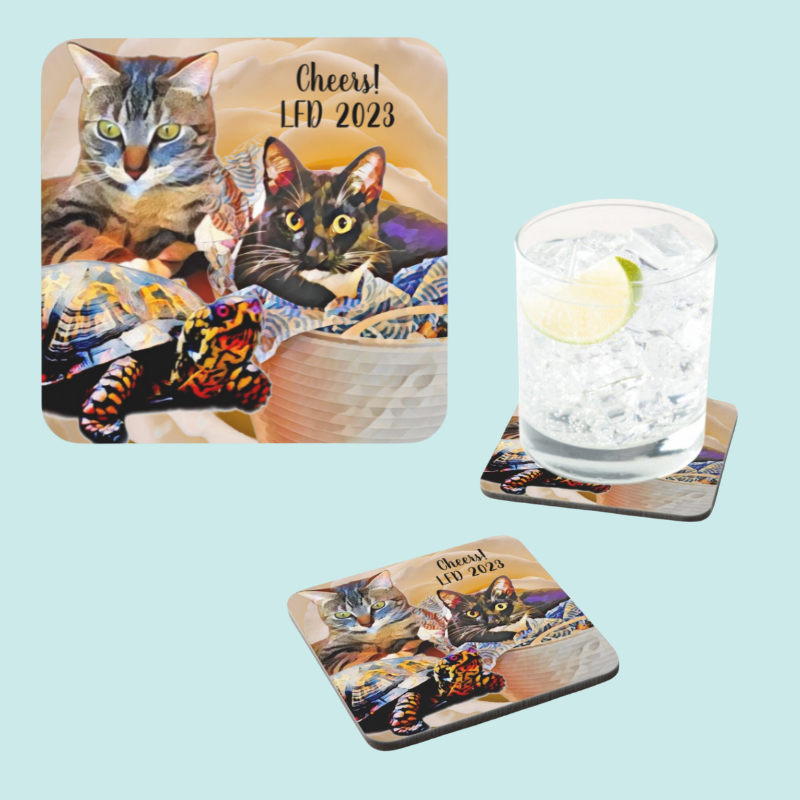 Thumbnail: HARD PLASTIC COASTER SET (6)