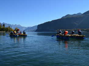 Bloss keine Flossfahrt mit dem Team!