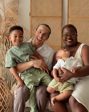 A photo of the Cecot family