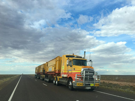 Truck on a highway