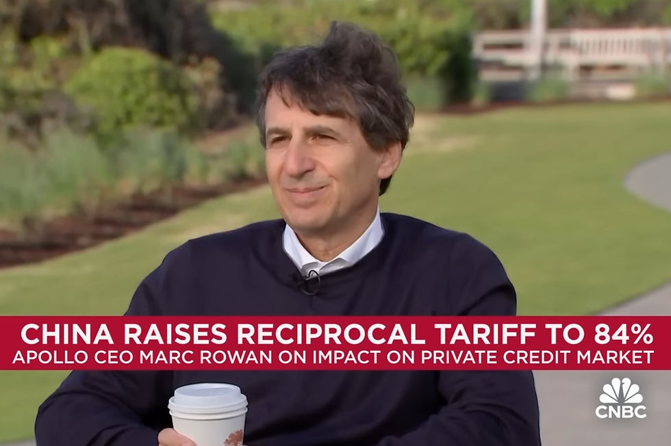 Apollo CEO: Tariffs Goal Right, Tactics Questionable