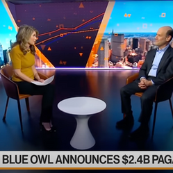 Blue Owl Chief Sees Private Credit Entering "Middle Innings"