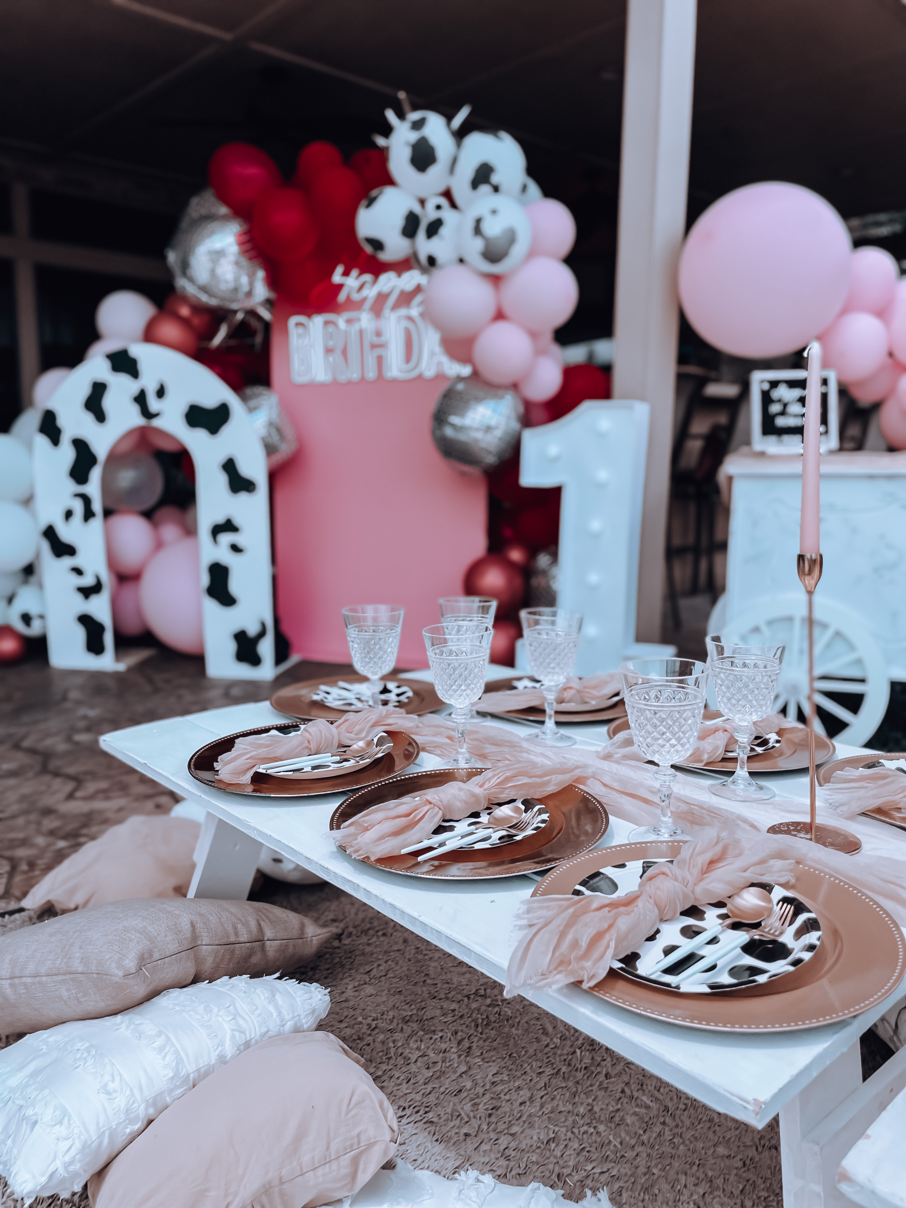 Arranged Food and Objects