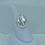 Thumbnail: Fine Silver Cast Cowrie Shell/ DBL Band Ring