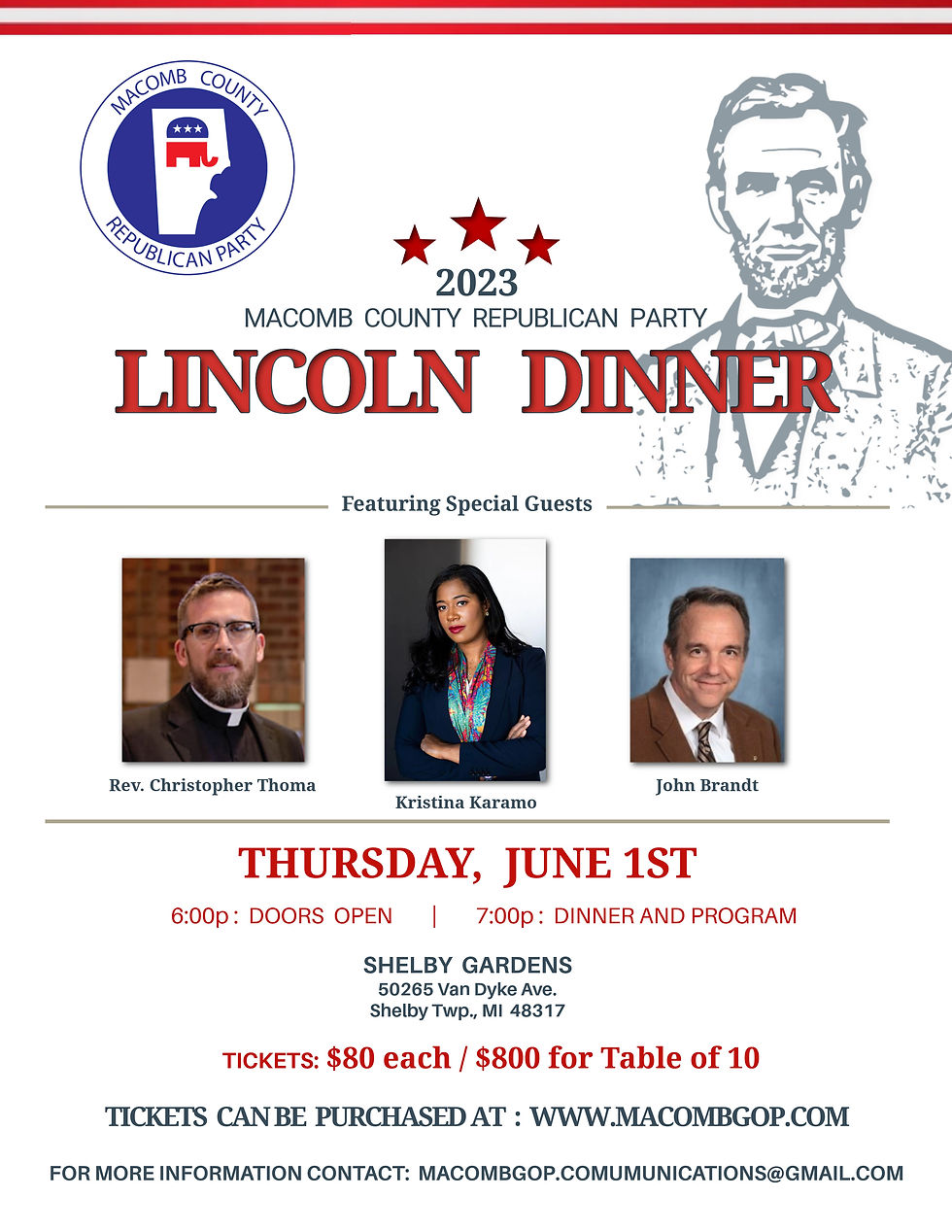 Lincoln Dinner - 2023