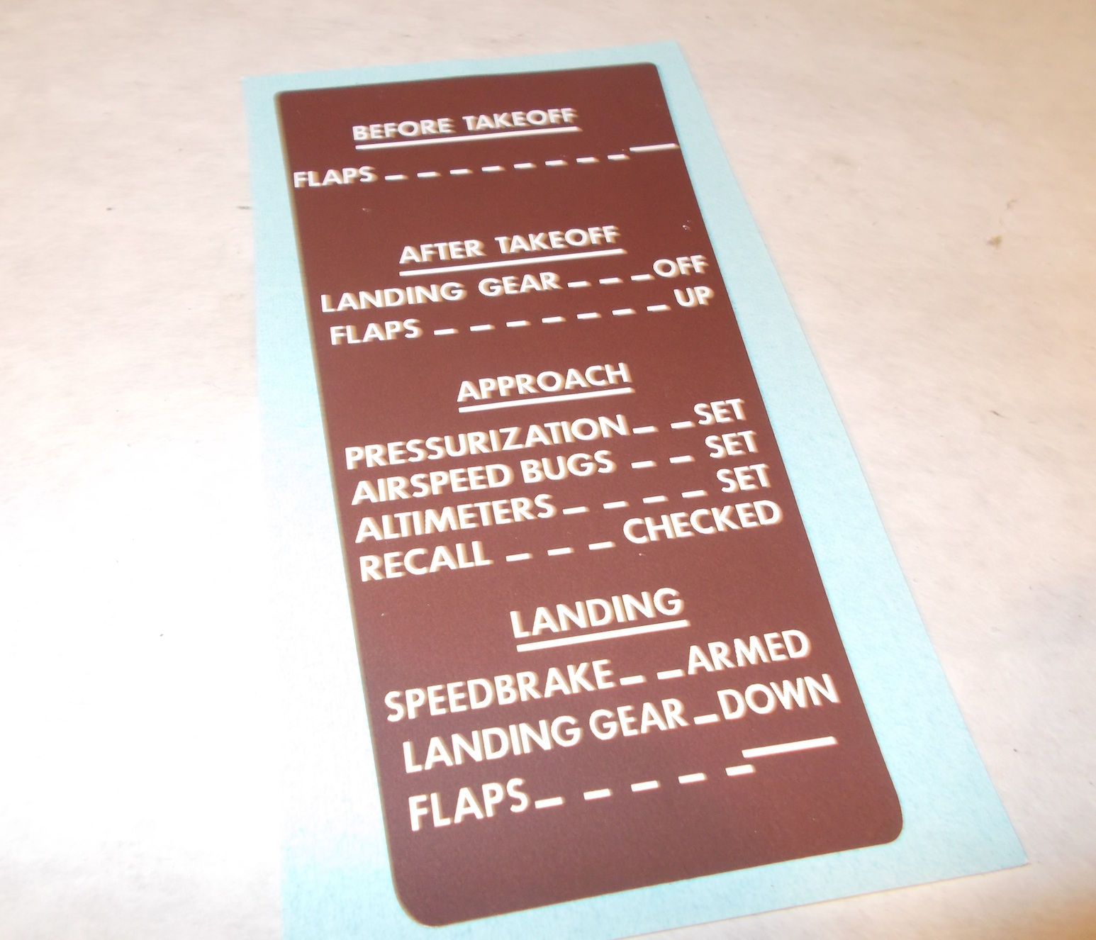 Clipboard Checklists