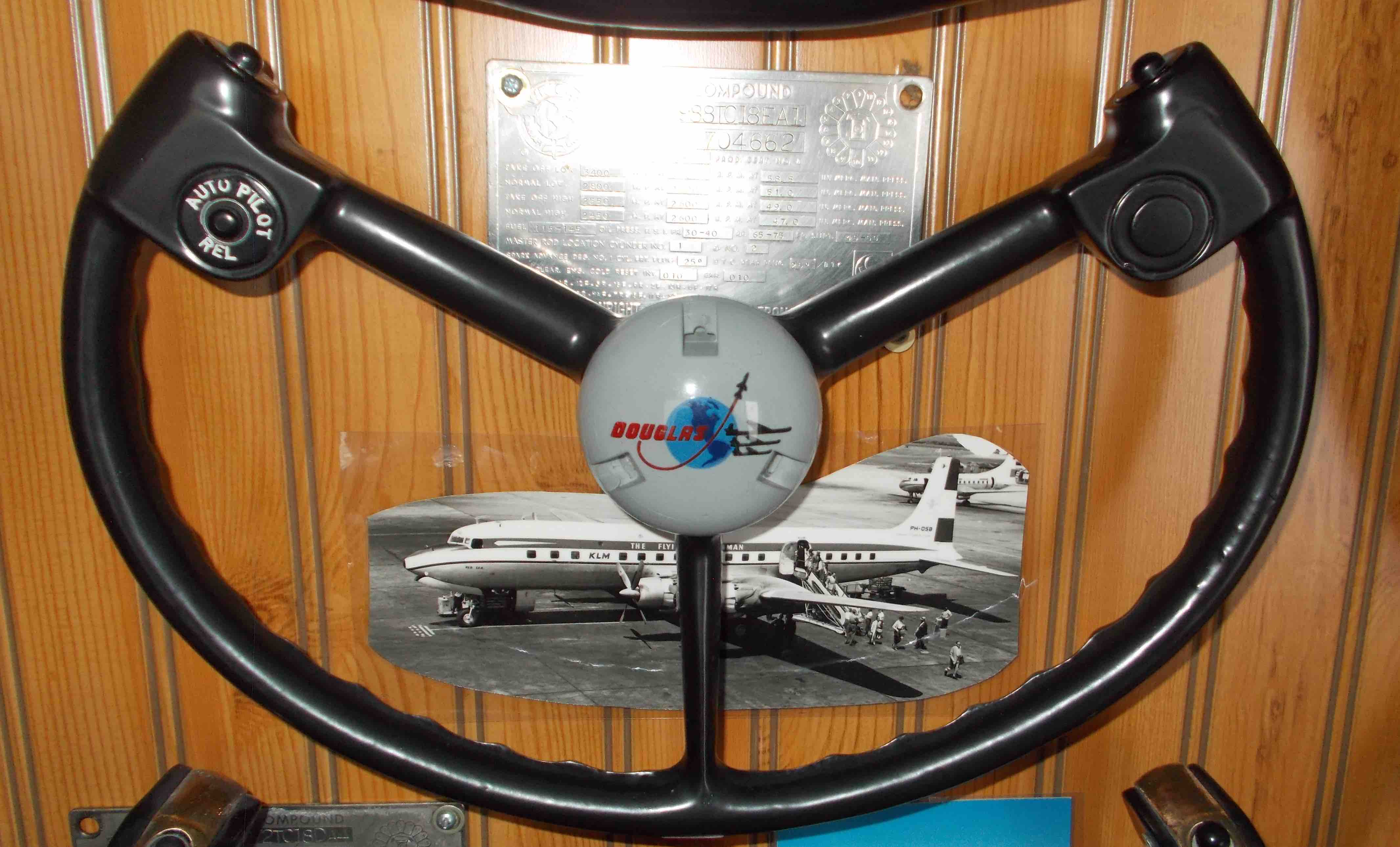 Airline Pilot's Historical Society Museum Aircraft Control Wheels