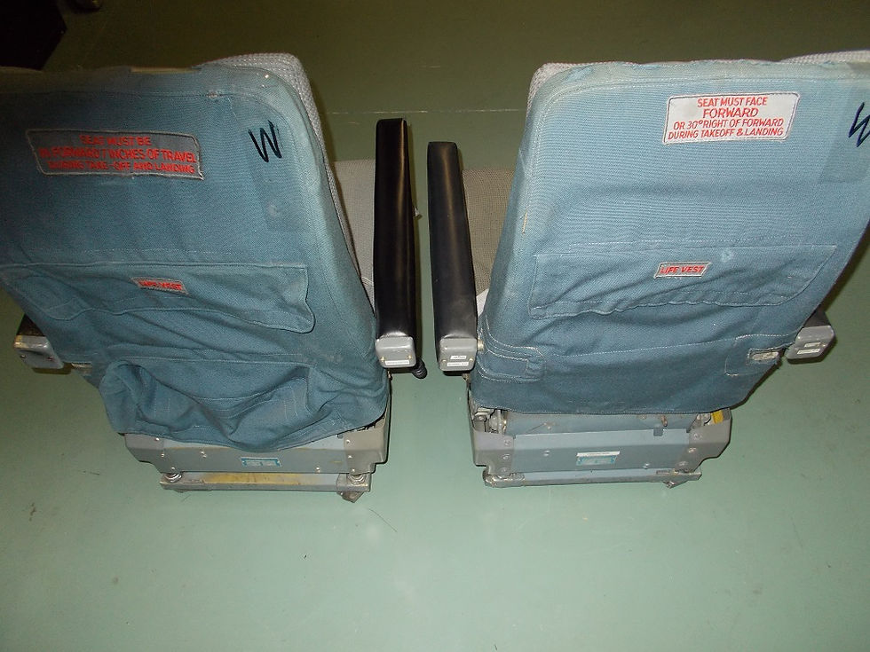 Thumbnail: 747 Cockpit Seats, pilot seats, pilot seats for sale