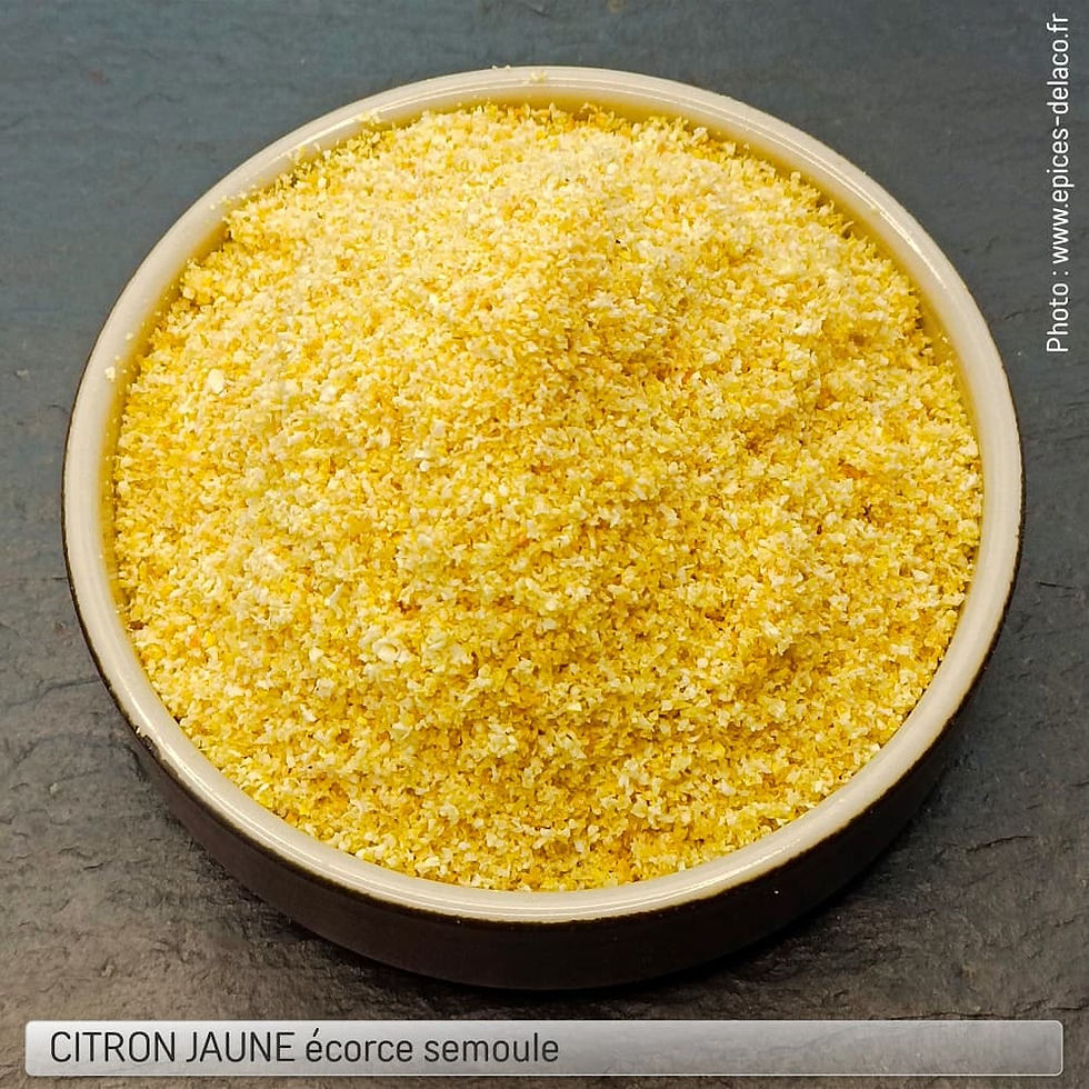 Citron jaune écorce moulu recharge