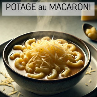 Faire un POTAGE au MACARONI facilement !