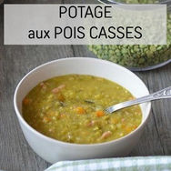 Faire un POTAGE aux POIS CASSES facilement !