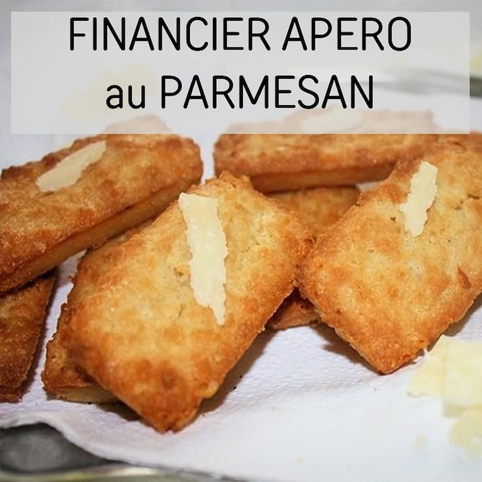 Recette Financiers apéro au parmesan