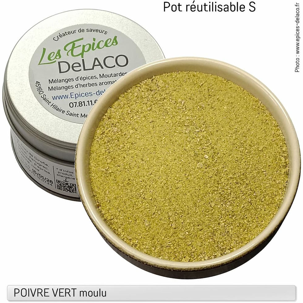 Miniature : Poivre vert moulu pot 80ml