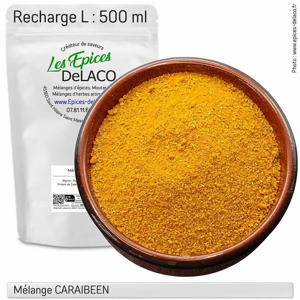 Miniature : Mélange d'épices Caraibeen recharge 500ml