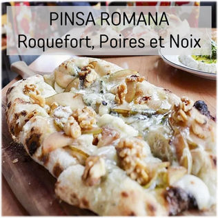 Recette Pinsa romana roquefort, poires et noix | Epices DeLACO