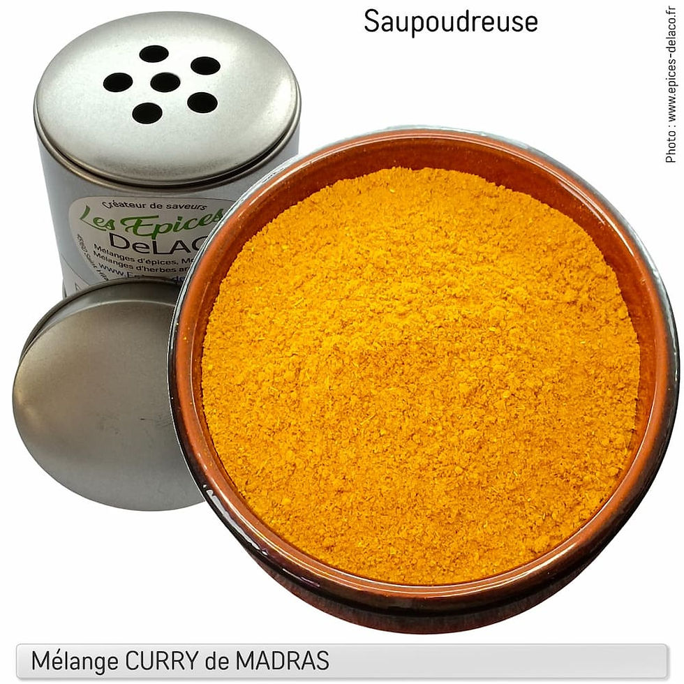 Miniature : Mélange d'épices curyy de madras saupoudreuse 120ml