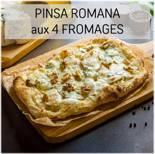 Recette Pinsa romana aux 4 fromages | Les Epices DeLACO