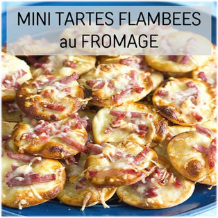Recette Mini tartes flambées apéro au fromage | Les Epices DeLACO