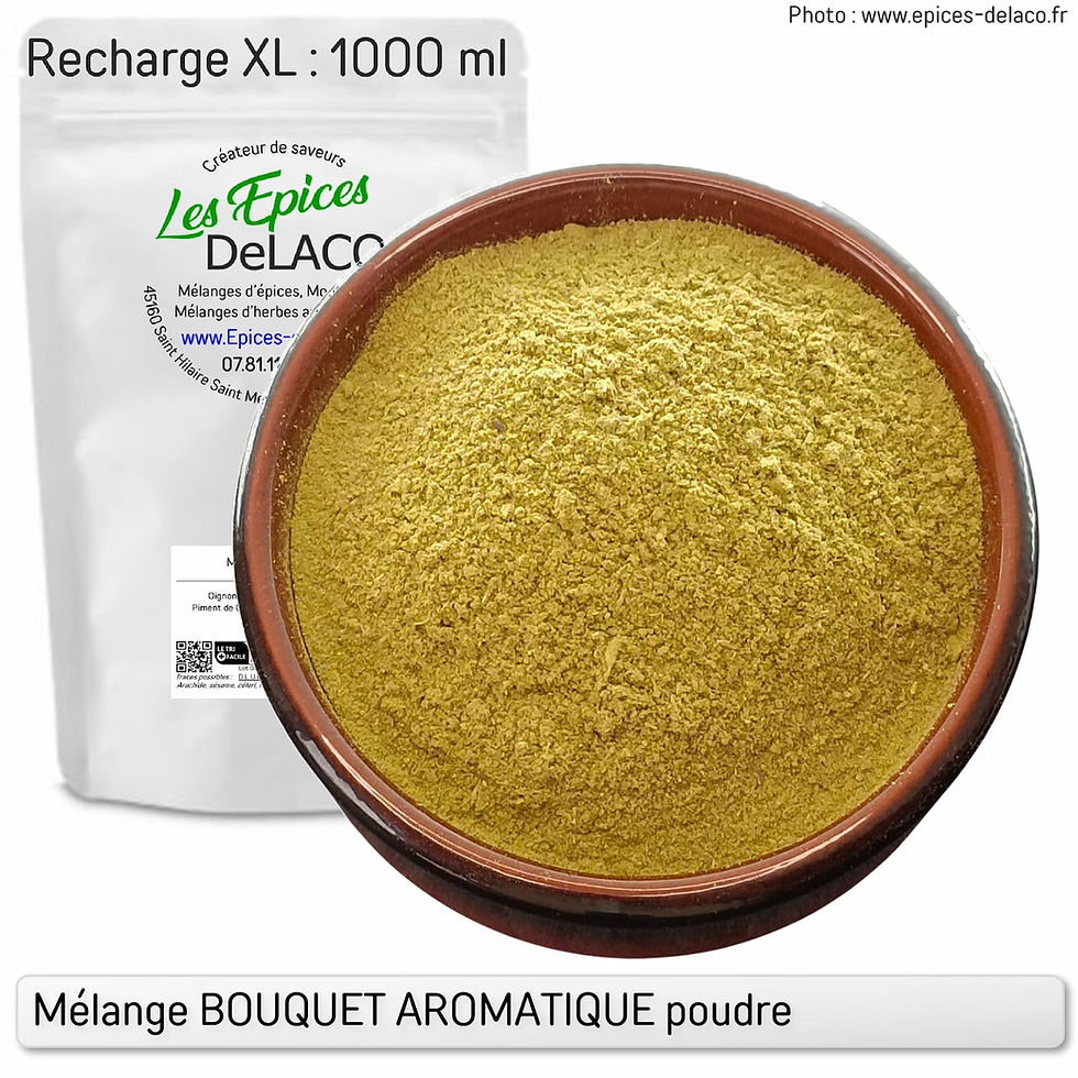 Miniature : Mélange d'épices et aromates Bouquet Aromatique poudre recharge 1000ml| Les Epices DeLACO