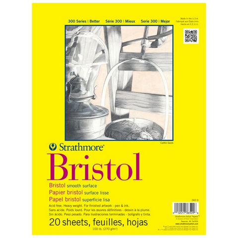 Strathmore Bristol Paper Pad, 300 Series, Smooth, 11" x 14""