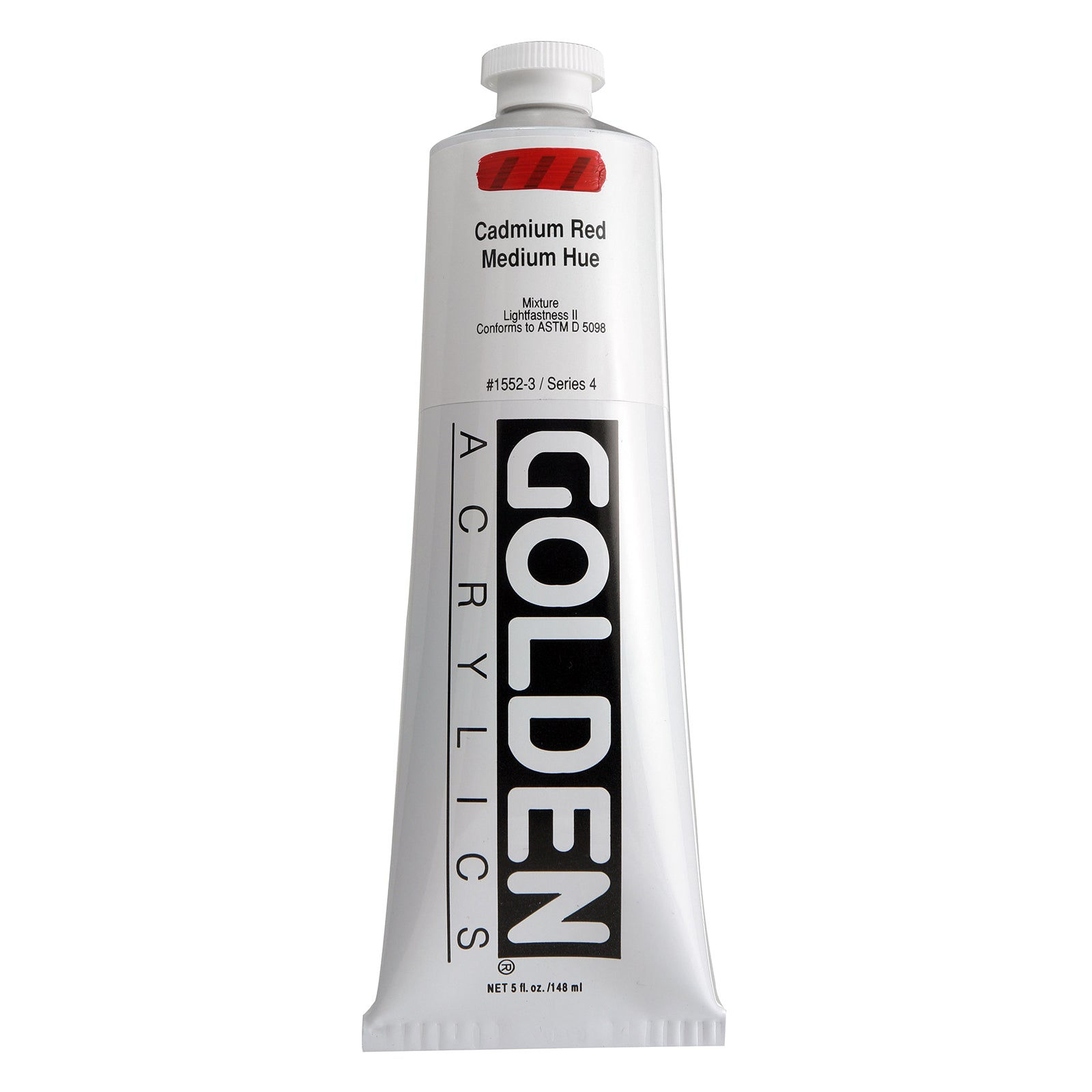 GOLDEN Heavy Body Acrylic, 5 oz., Cadmium Red Medium Hue