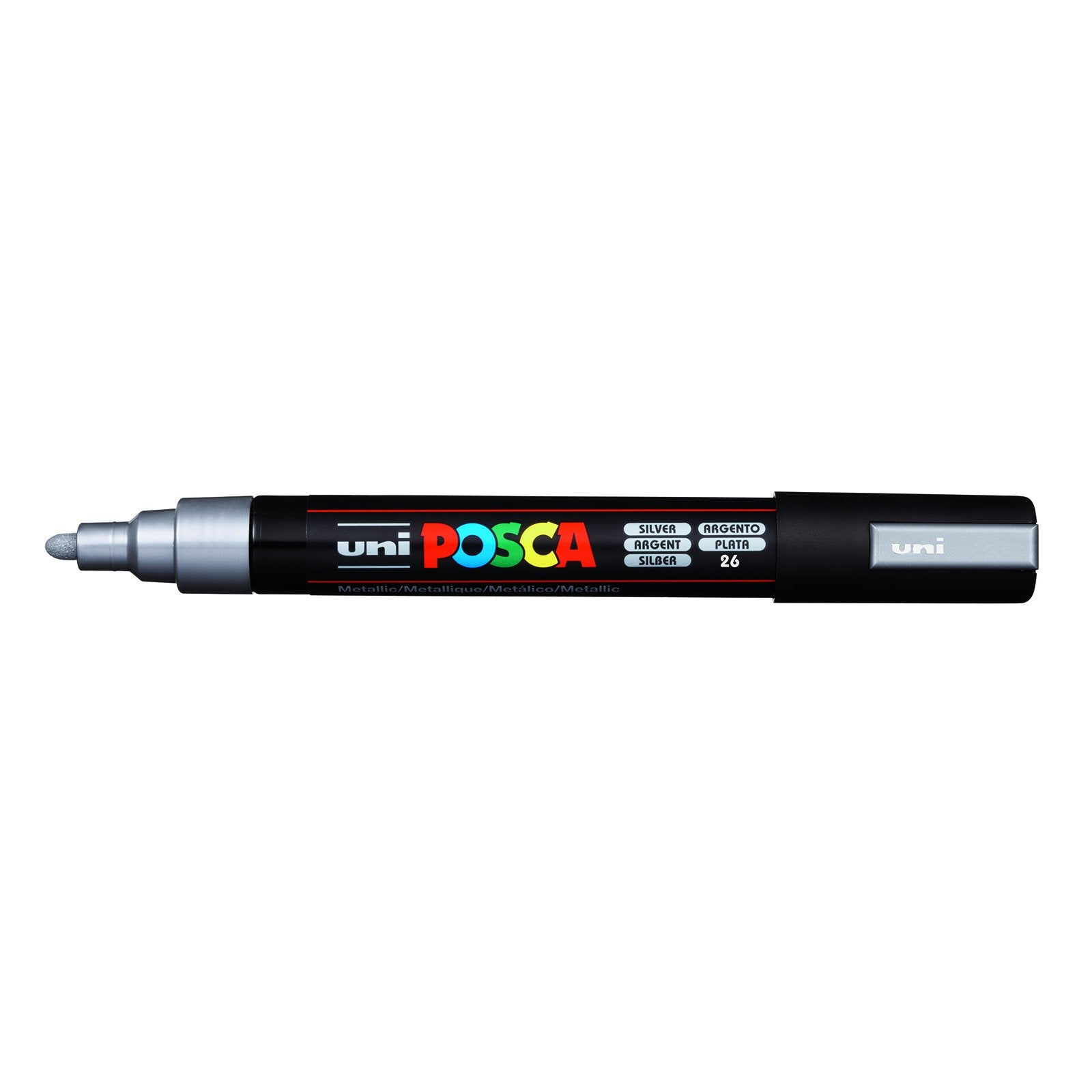 POSCA Paint Marker, PC-5M Medium Bullet, Silver
