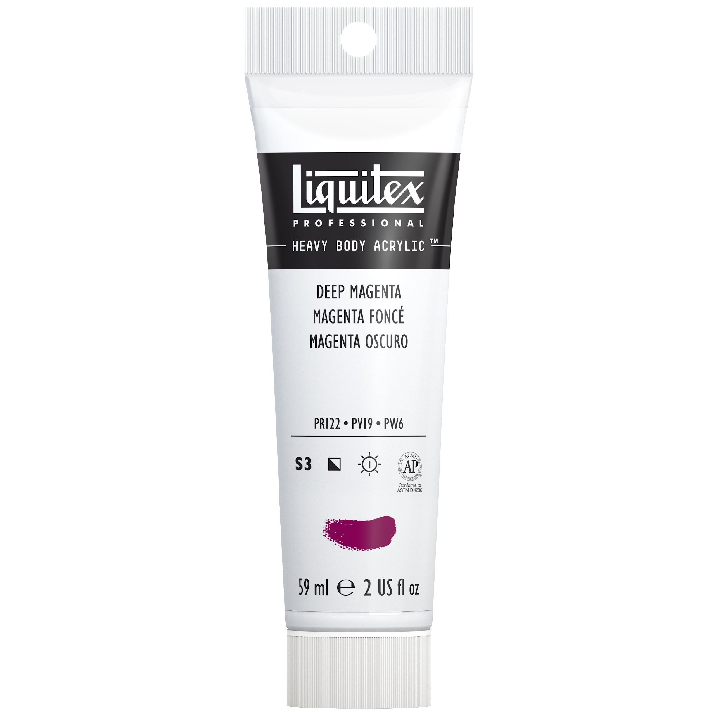 Liquitex Professional Heavy Body Acrylic Color, 2 oz. Tube, Deep Magenta