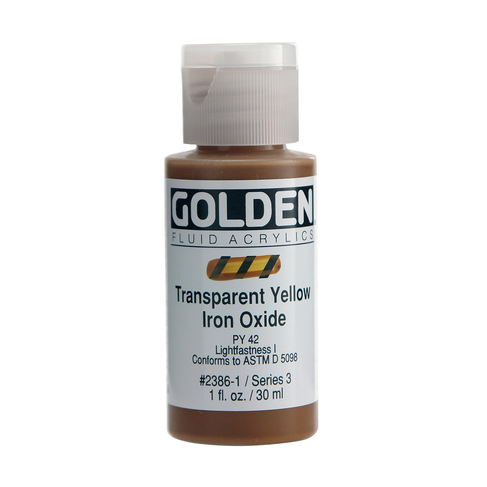 GOLDEN Fluid Acrylic, 1 oz., Transparent Yellow Iron Oxide