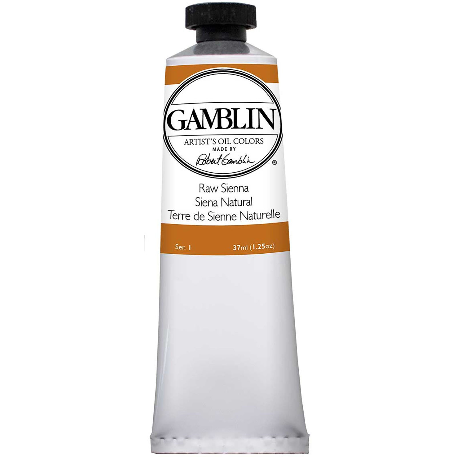 Gamblin Artist Grade Oil Color, 37ml, Raw Sienna