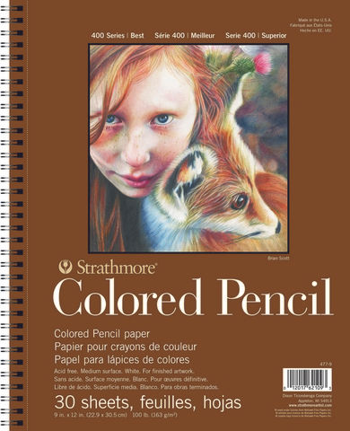 Strathmore Colored Pencil Pad, 400 Series, 9" x 12"