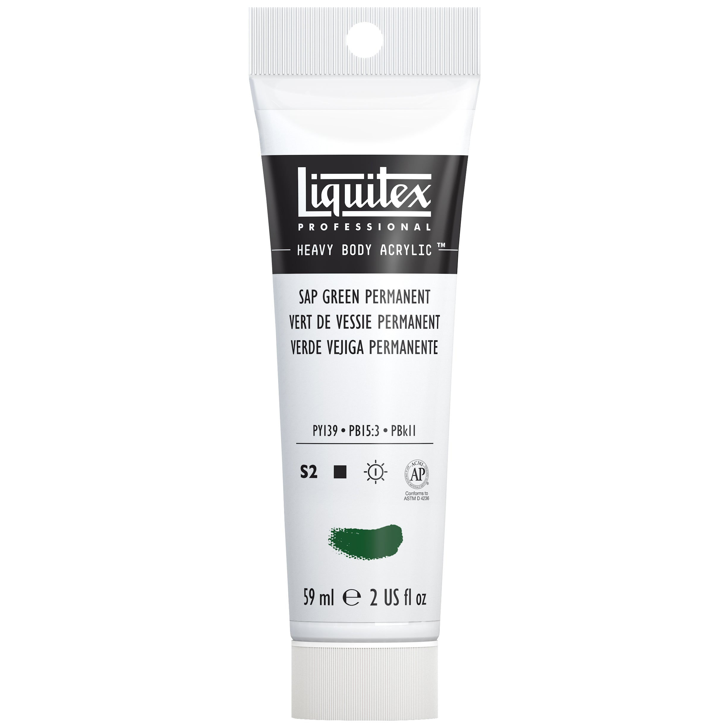 Liquitex Professional Heavy Body Acrylic Color, 2 oz. Tube, Sap Green Permanent