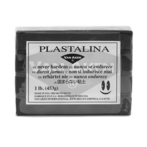 Van Aken Modeling Clay, 1 lb., Black