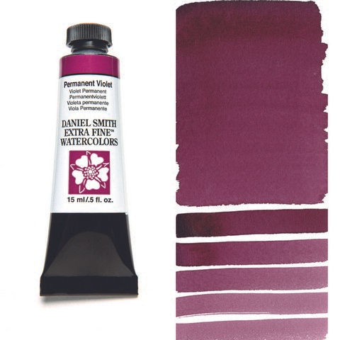 Daniel Smith Extra Fine Watercolor, 15 ml, Permanent Violet