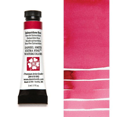 Daniel Smith Extra Fine Watercolor, 5 ml, Quinacridone Rose