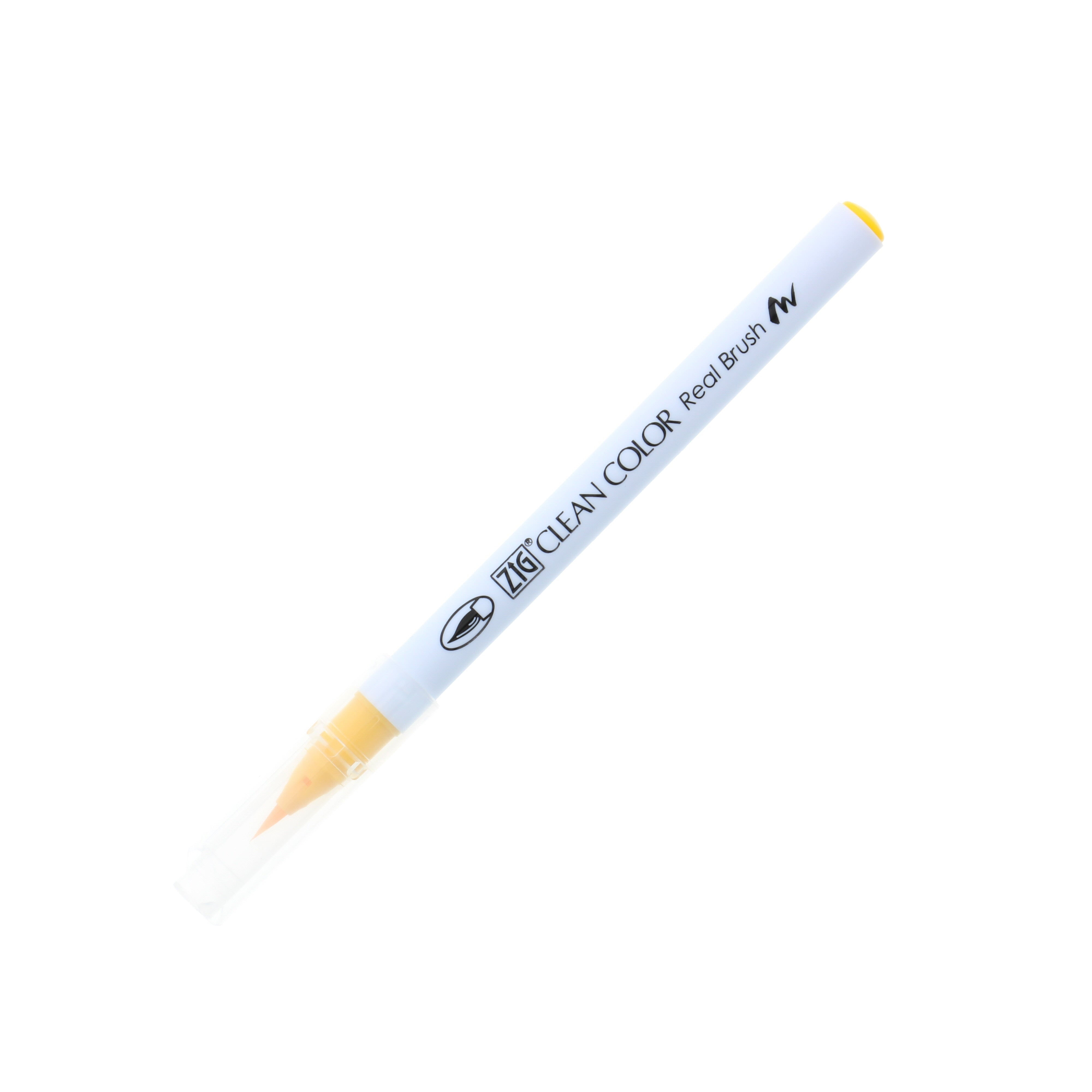 Kuretake Zig Clean Color Real Brush Marker, Yellow