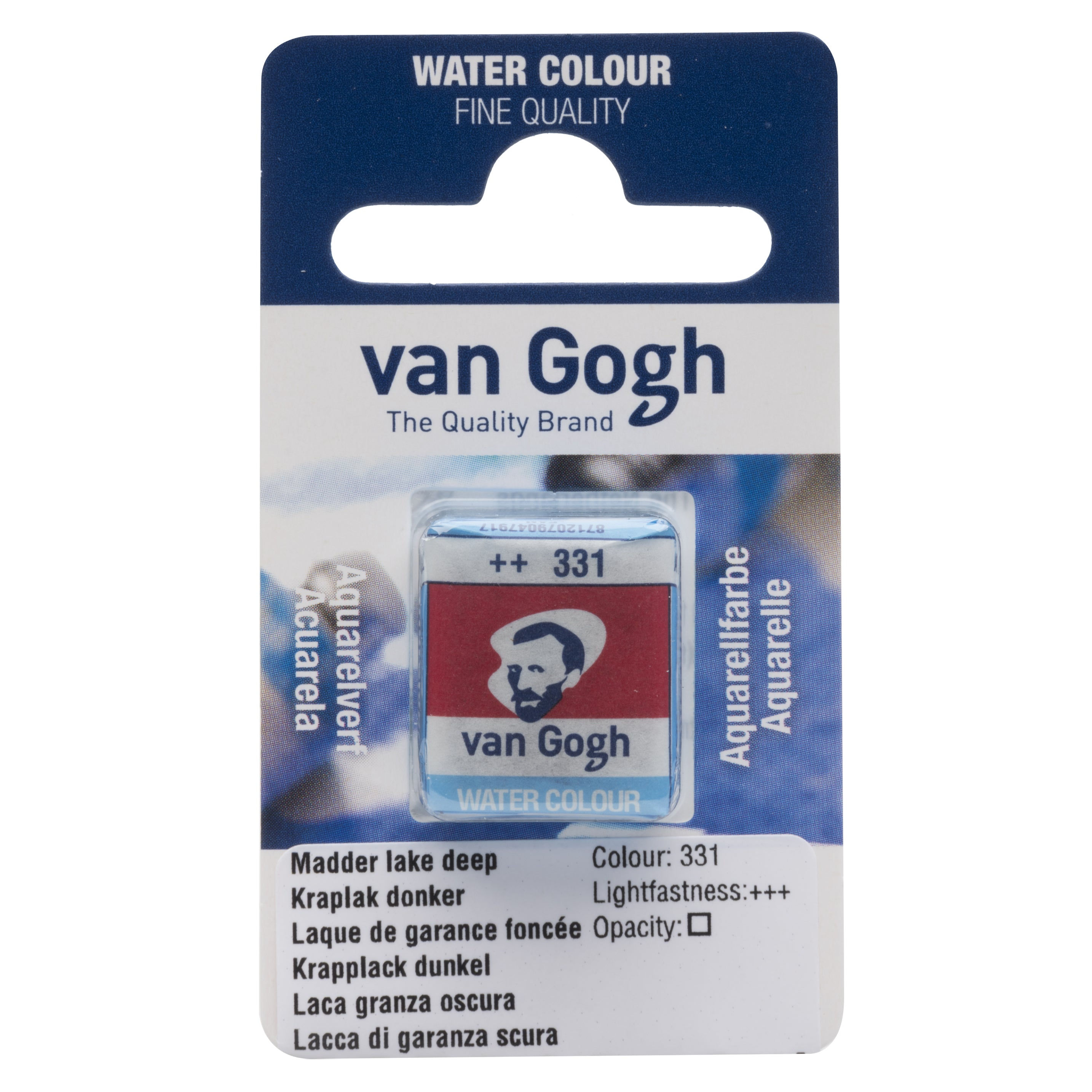 Van Gogh Watercolor, Half Pan, Madder Lake Deep