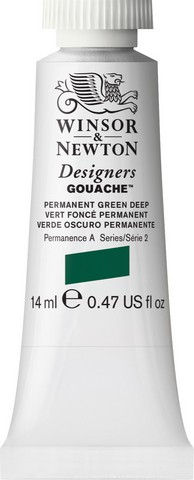 DESIGNERS GOUACHE PERMANENT GREEN DEEP 14ML