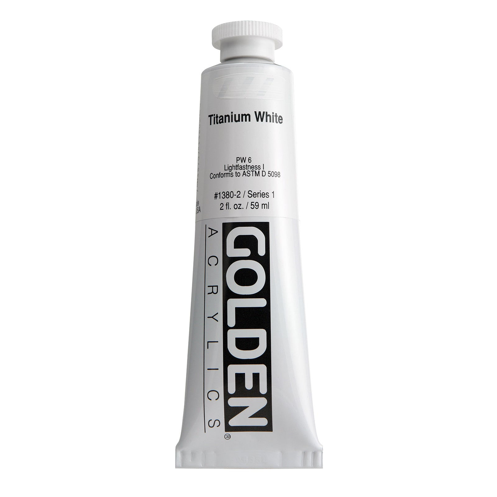 GOLDENeavy Body Acrylic, 2 oz., Titanium White