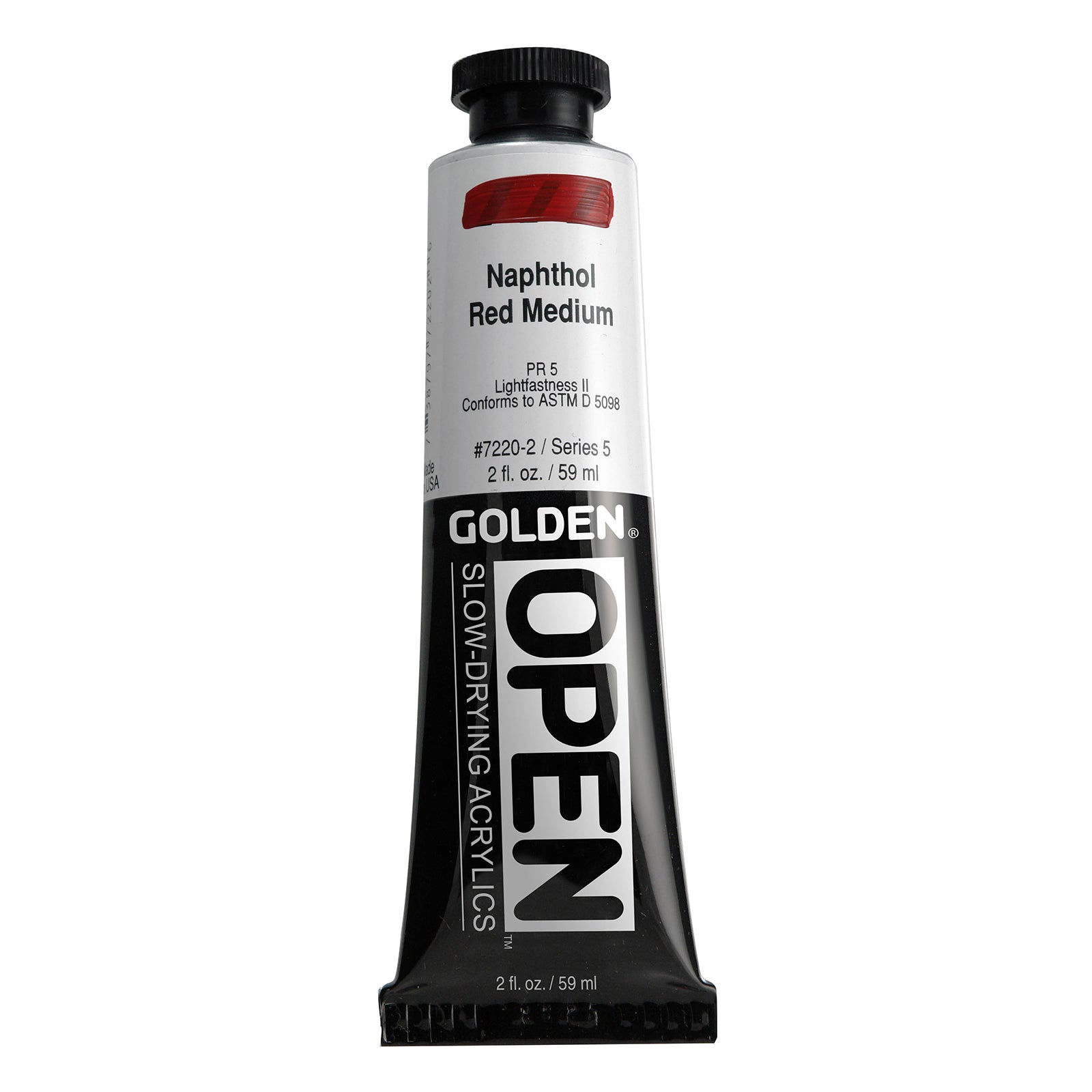 Golden?? OPEN Acrylic, 2 oz., Naphthol Red Medium