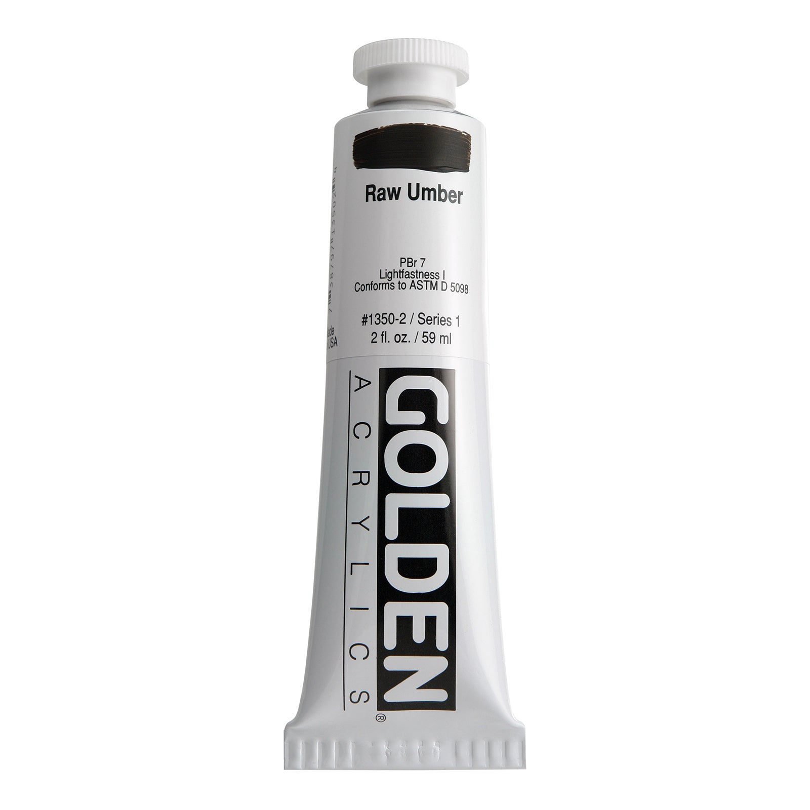 GOLDEN Heavy Body Acrylic, 2 oz., Raw Umber